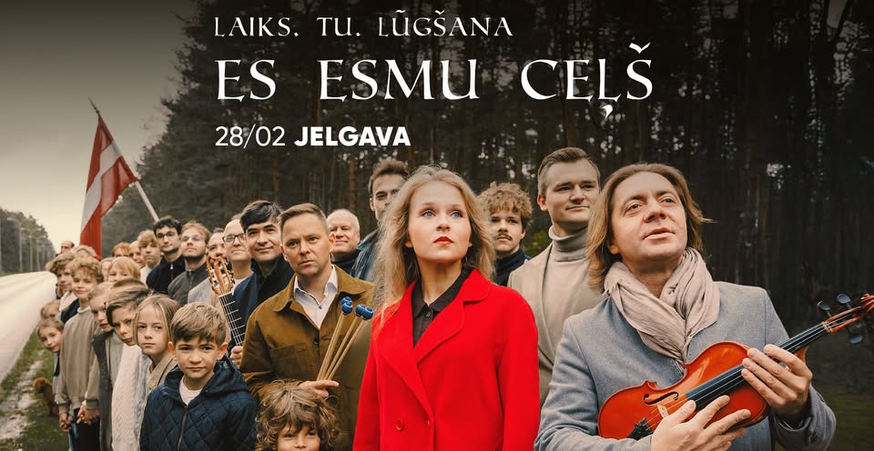 28. februārī plkst. 18.00 Jelgavas Sv. Annas protokatedrāle izskanēs garīgās mūzikas koncertuzvedums "Es esmu ceļš" – jauna programma ciklā "Laiks. Tu. Lūgšana".
